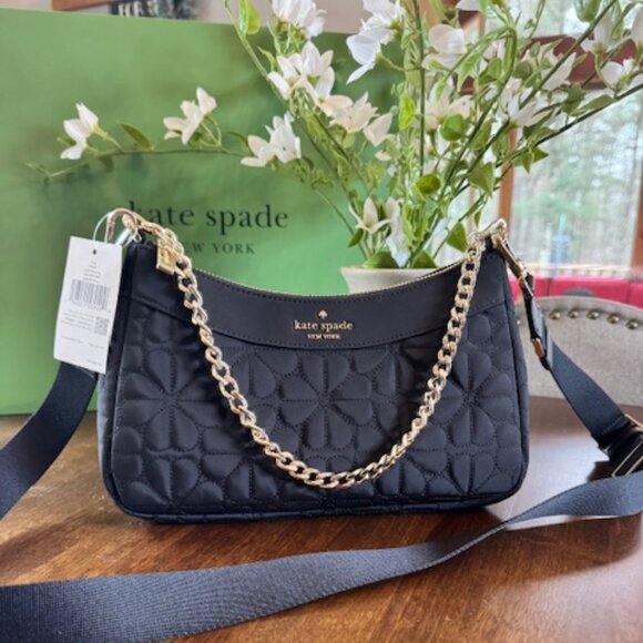 Kate Spade New York Spade Flower Quilted Fabric Convertible Crossbody - Gorgeous
